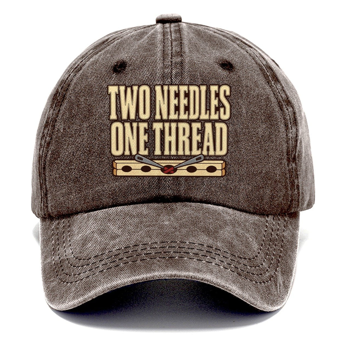 Two Needles One Thread Leathercraft Classic Cap – Brown
