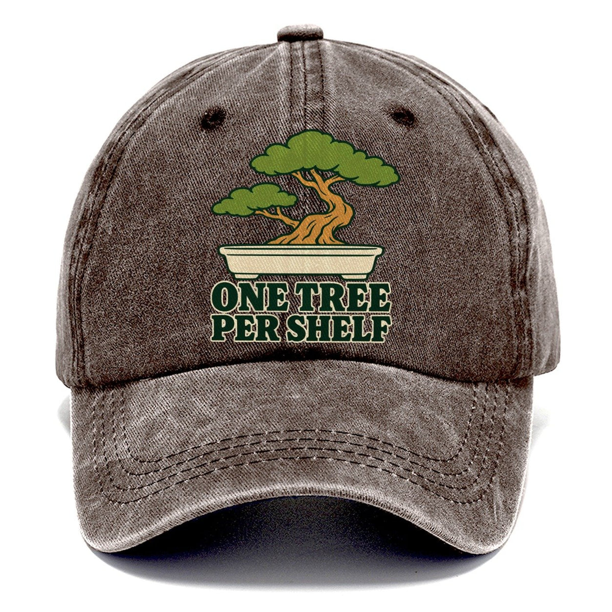 One Tree Per Shelf Bonsai Classic Cap – Brown