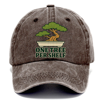 One Tree Per Shelf Bonsai Classic Cap – Brown