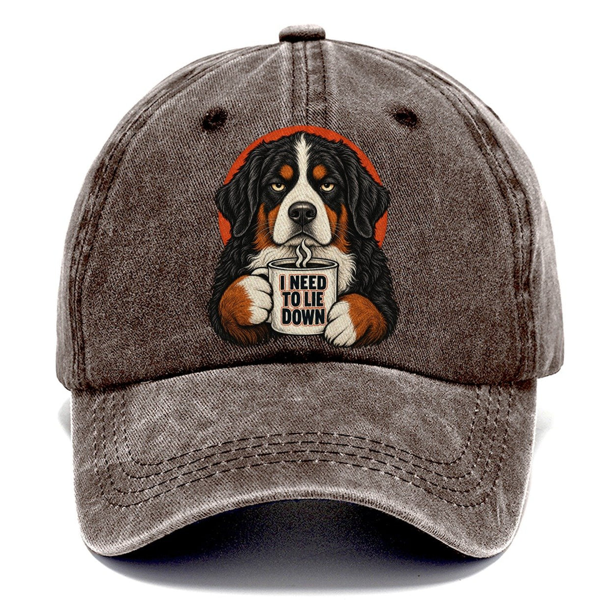 Bernese Mountain Dog Mug Truths Classic Cap – Brown