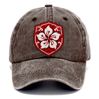 Hong Kong Minimal Emblem Country Logos Classic Cap – Brown