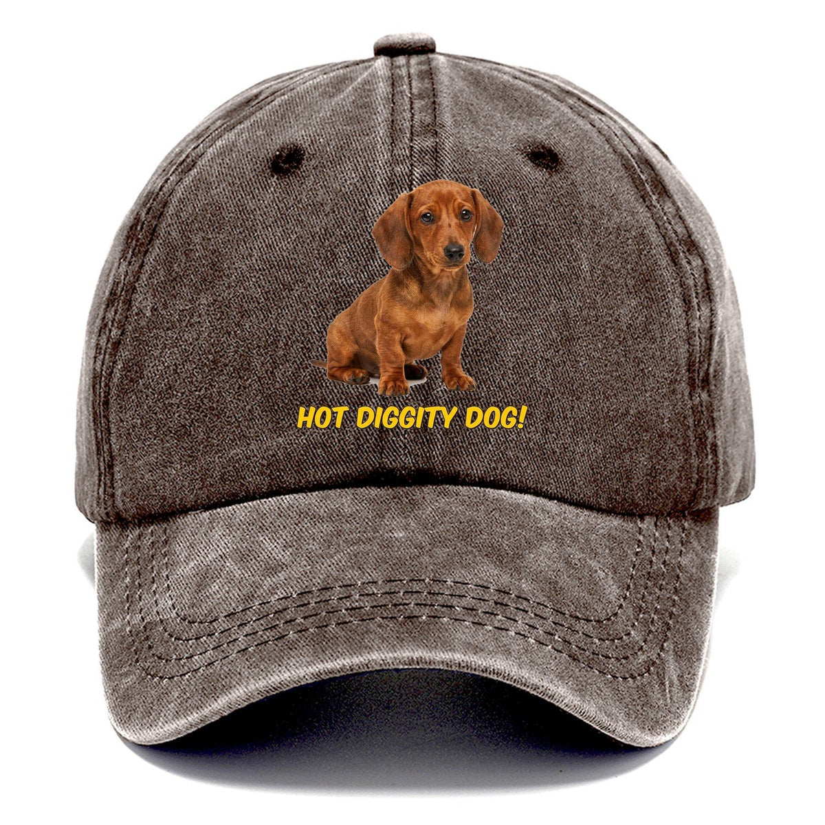 Hot Diggity Dog Classic Cap – Brown