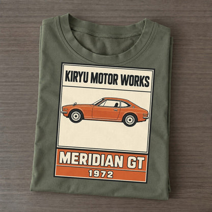 Kiryu Meridian Gt Showa Speed Plates Classic T-shirt – Army Green