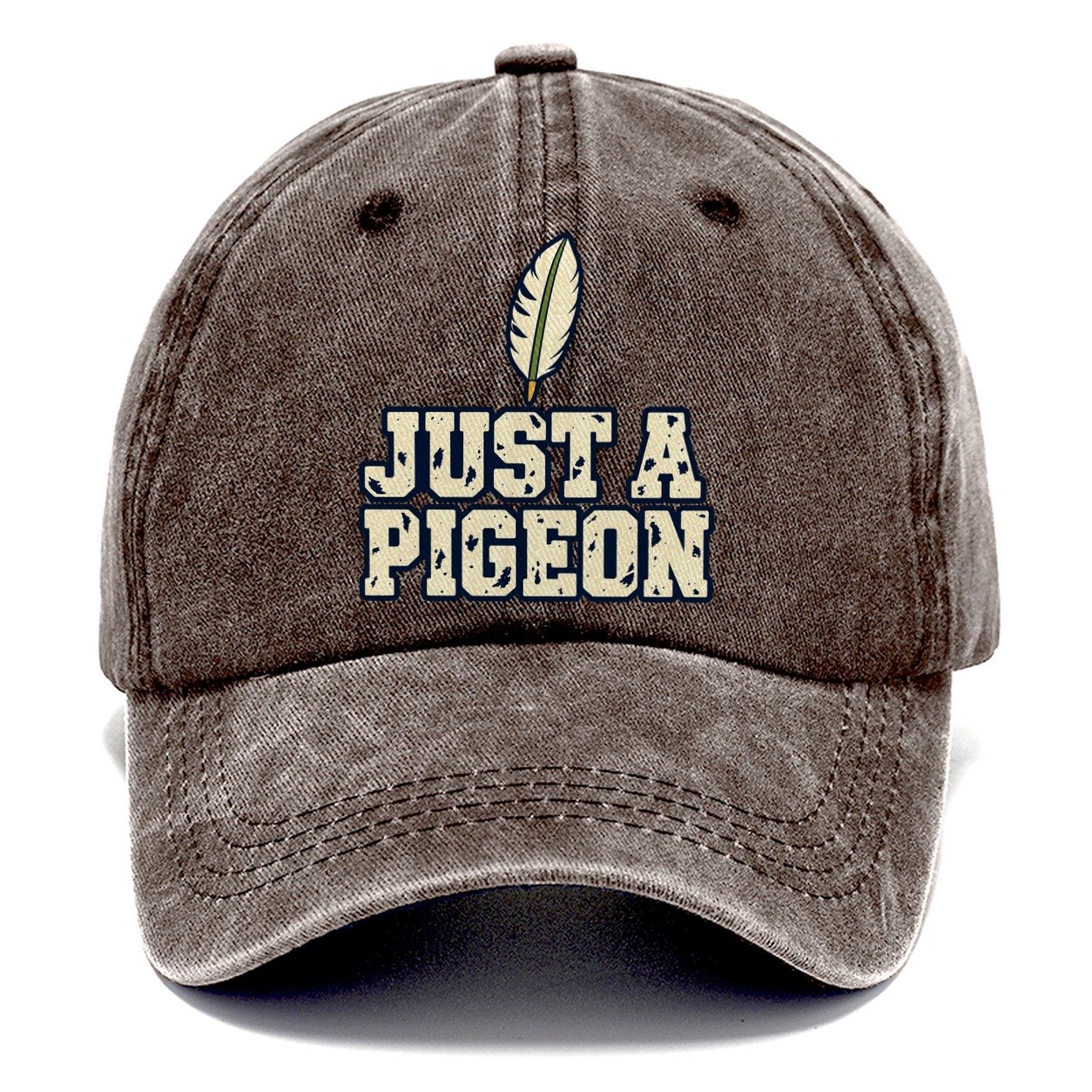 Just A Pigeon Birdwatching Classic Cap – Brown
