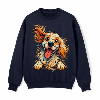 English Springer Spaniel Fleece Sweatshirt – Navy Blue