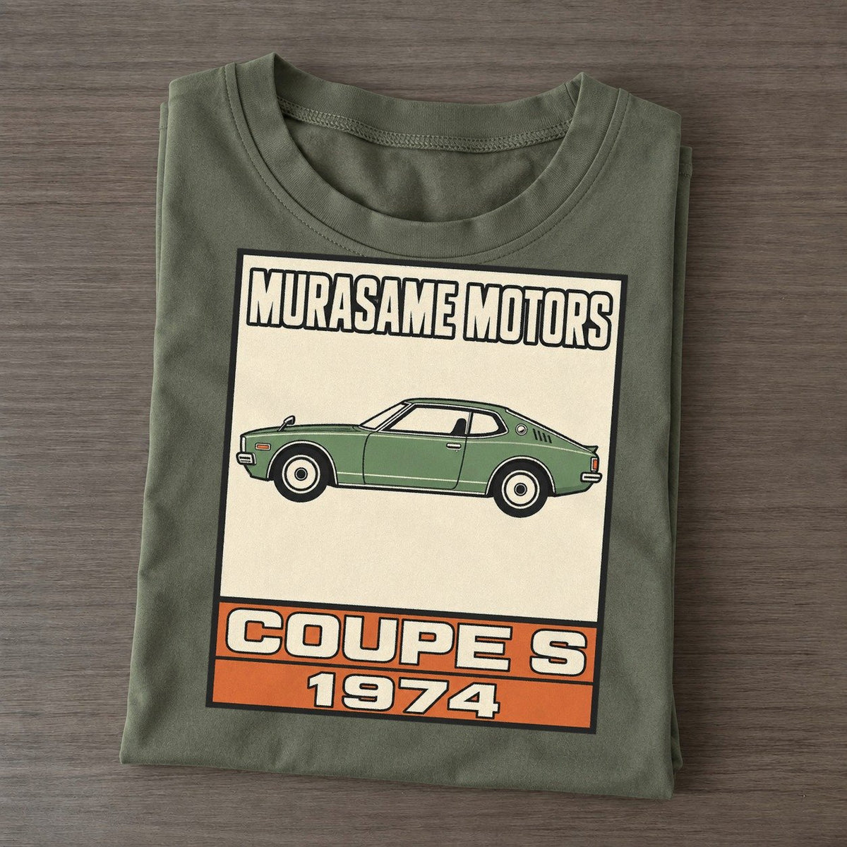 Murasame Coupe S Showa Speed Plates Classic T-shirt – Army Green