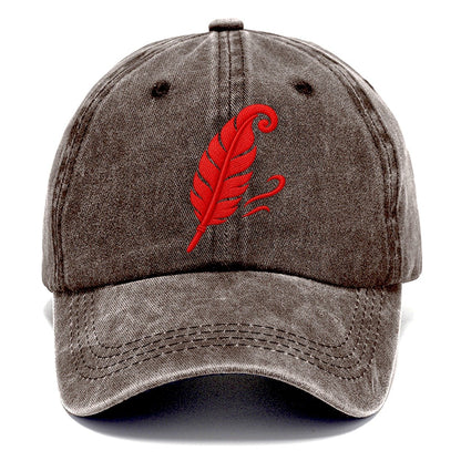 Feather Wind Curl Micro Motion Mark Classic Cap – Brown