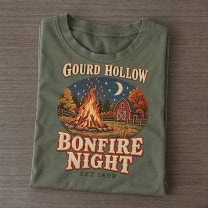 Bonfire Night Gourd Hollow Classic T-shirt – Army Green