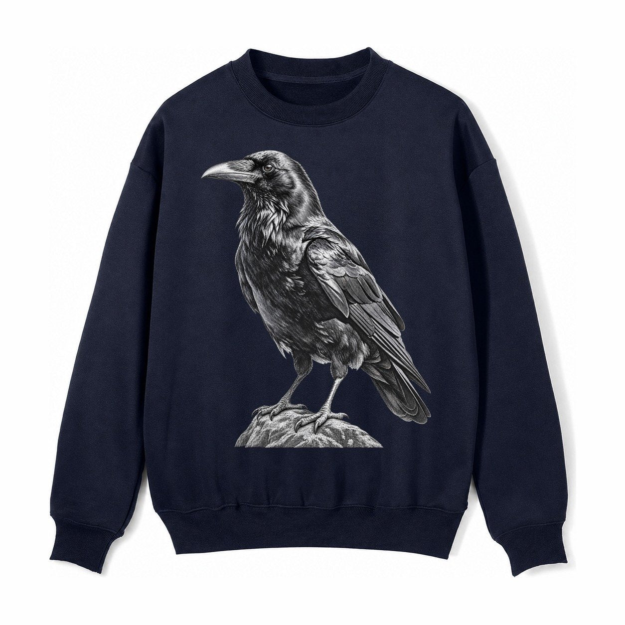 Raven Fleece Sweatshirt – Navy Blue