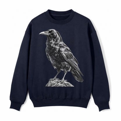 Raven Fleece Sweatshirt – Navy Blue