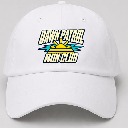 Dawn Patrol Run Club 90S Running Clubs Baseball Cap – White