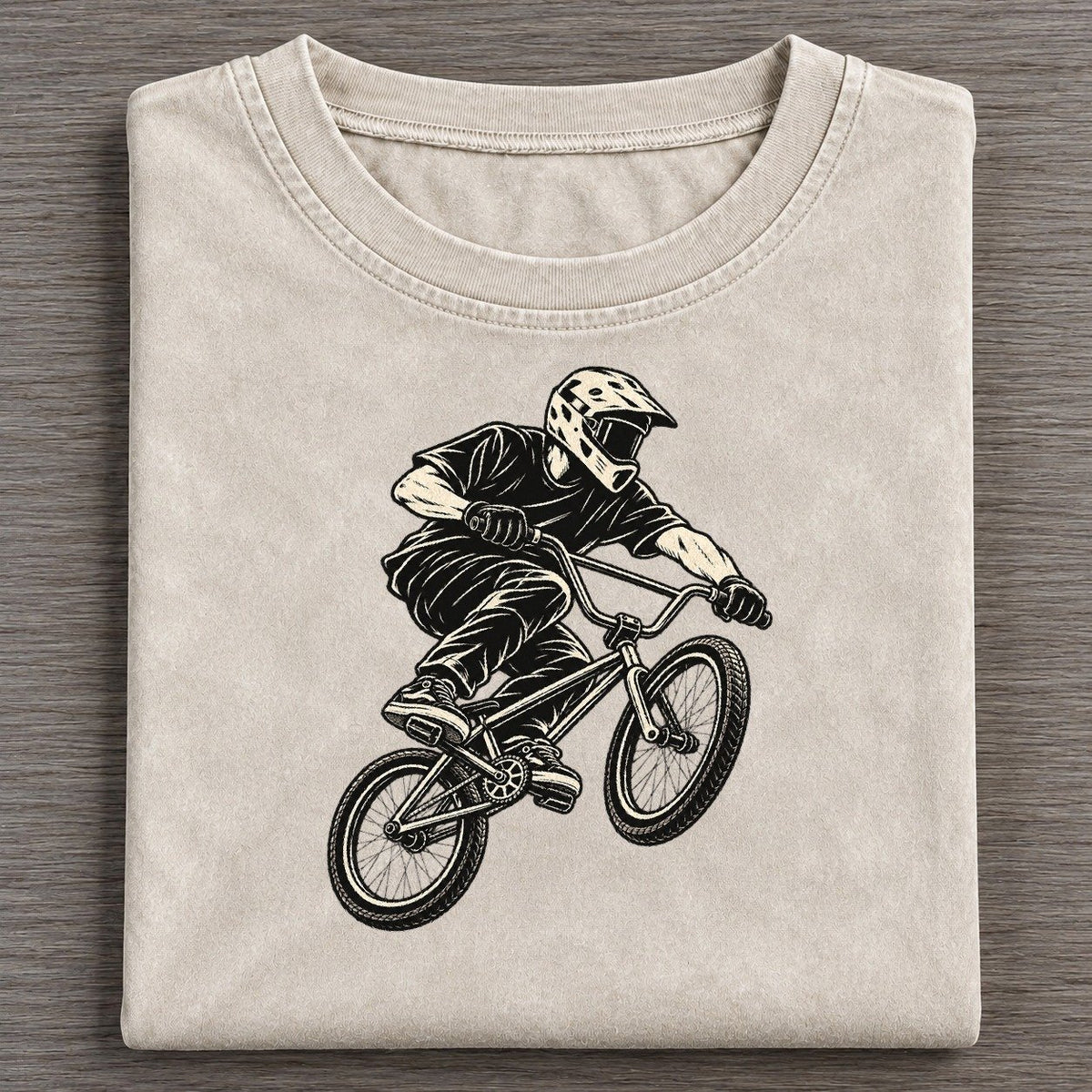 Bmx Rider Tabletop Jump Global Sports Ink Figures Vintage T-shirt – Off White