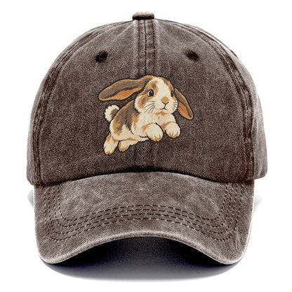Rabbit Gentle Hop Small Pet Logos Classic Cap – Brown