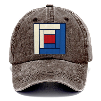 Log Cabin Block Study Sewing And Quilting Classic Cap – Brown