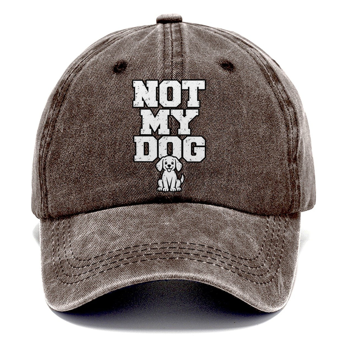 Not My Dog Classic Cap – Brown