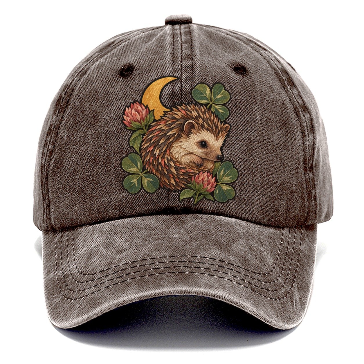 Hedgehog Moon Clover Gentle Wild Classic Cap – Brown