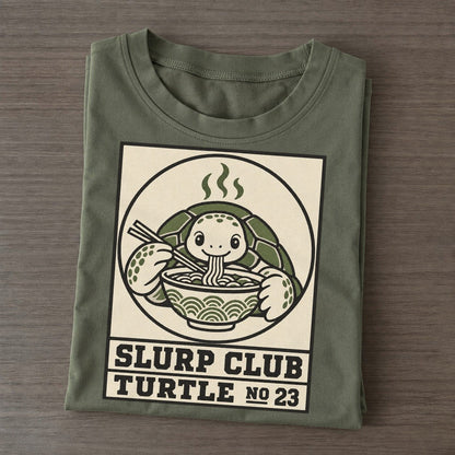 Turtle Patient Slurp Club Classic T-shirt – Army Green