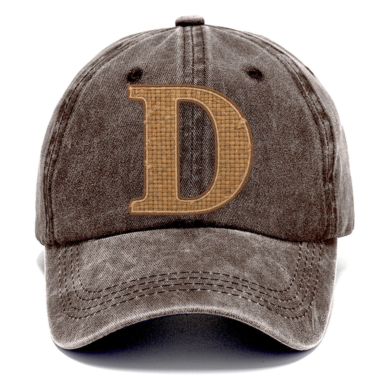 Woven Tweed D Monogram Classic Cap – Brown
