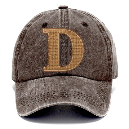 Woven Tweed D Monogram Classic Cap – Brown