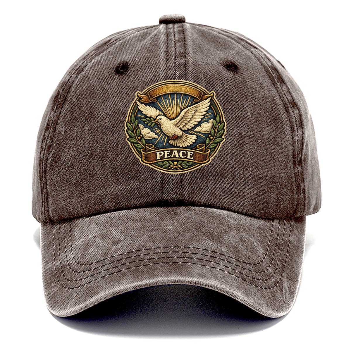 Peace Dove Classic Cap – Brown