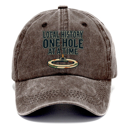 One Hole At A Time Treasure Hunting Classic Cap – Brown