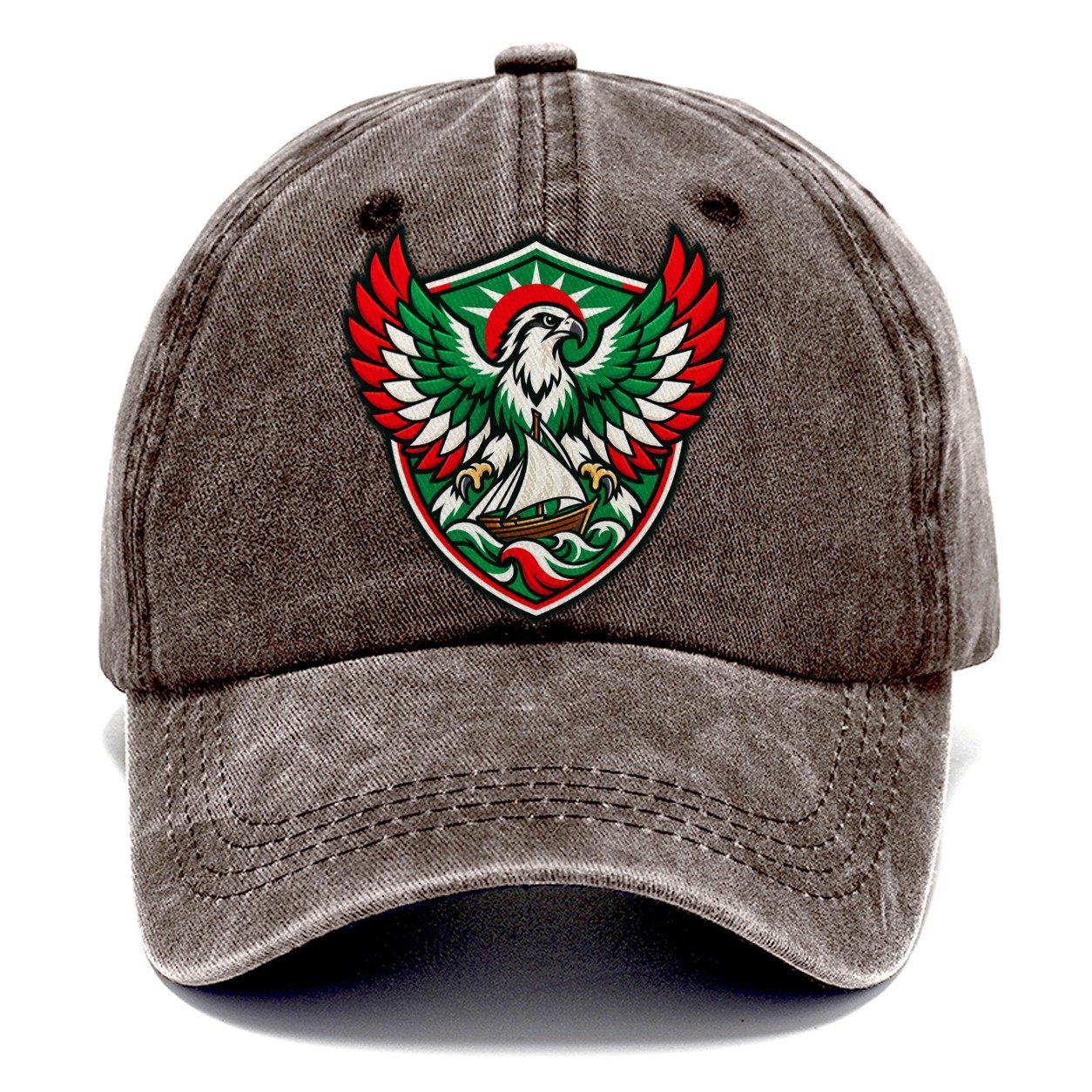 Kuwait Minimal Emblem Country Logos Classic Cap – Brown