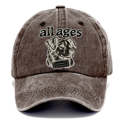A Dog Head In Three Quarter View Above A Torn Ticket Stub Bark For Me Classic Cap – Brown