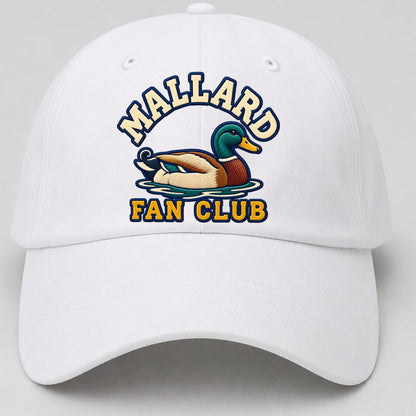 Mallard Fan Club Baseball Cap – White