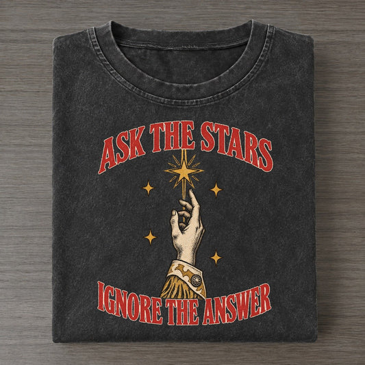 Ignore The Answer Unhinged Affirmations Vintage T-shirt – Black