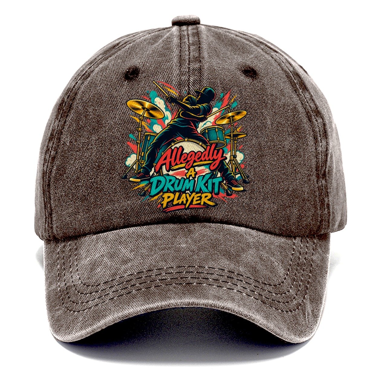 Allegedly A Drum Kit Player Music Instruments Classic Cap – Brown
