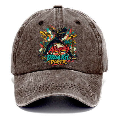 Allegedly A Drum Kit Player Music Instruments Classic Cap – Brown