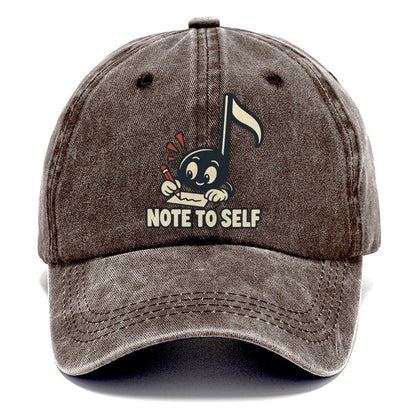 Note To Self Familiar Punchlines Classic Cap – Brown