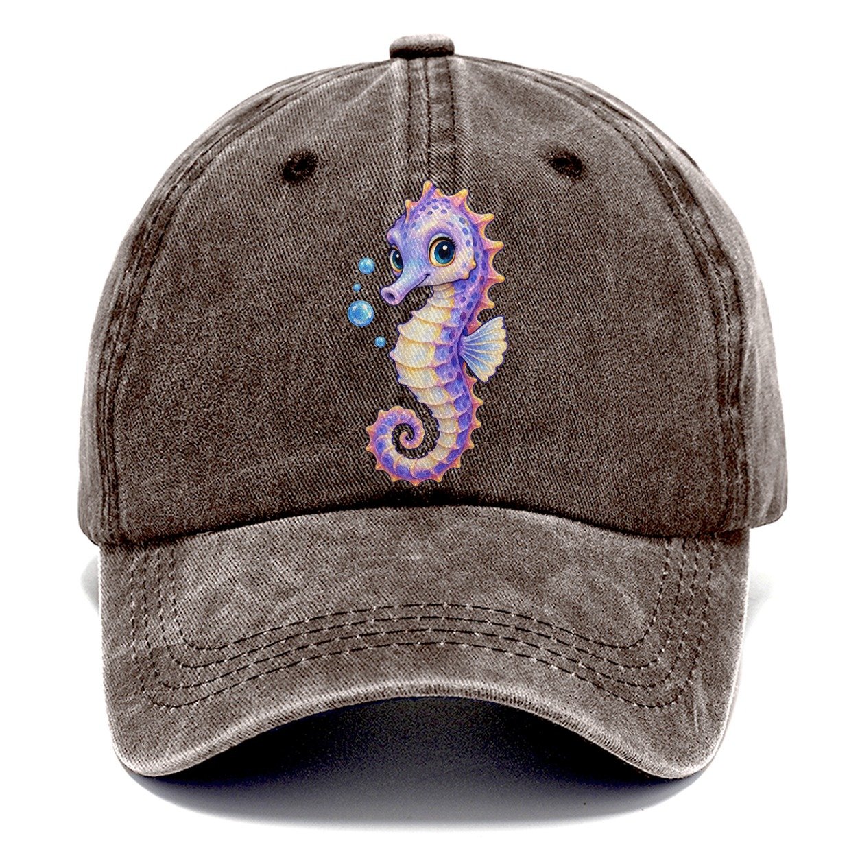 Seahorse Three Quarter Drift Sea Sprite Classic Cap – Brown