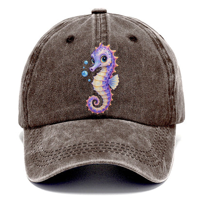 Seahorse Three Quarter Drift Sea Sprite Classic Cap – Brown