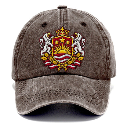 Latvia Heraldic Crest Country Logos Classic Cap – Brown