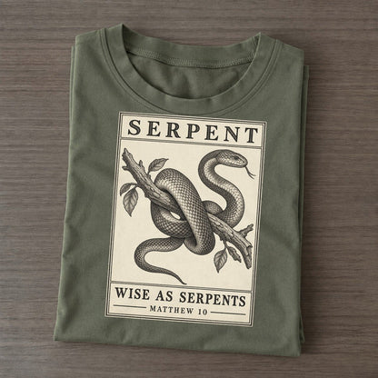 Serpent Specimen Plate Creature Canticle Classic T-shirt – Army Green