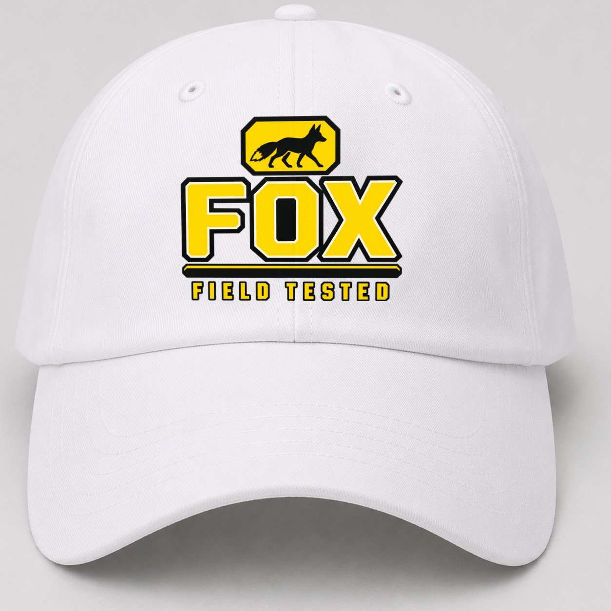 Fox Field Tested Heavy Duty Baseball Cap – White