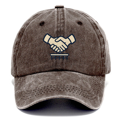 Post Match Handshake Tennis Match Rituals Classic Cap – Brown