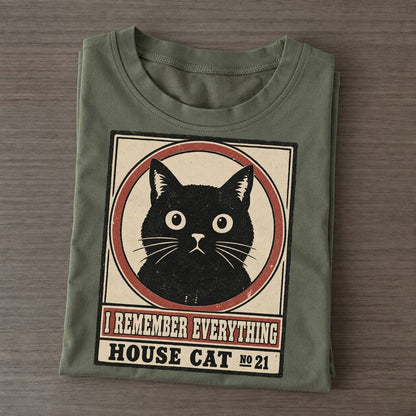 I Remember Everything Neko Says No Classic T-shirt – Army Green