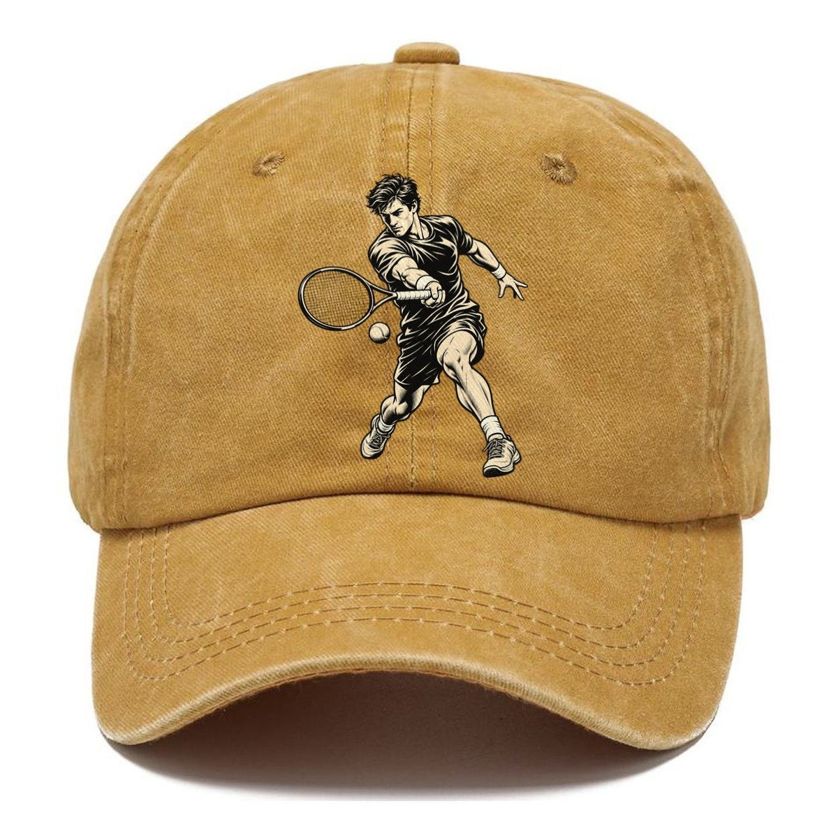 Tennis Running Forehand Global Sports Ink Figures Classic Cap – Golden Harvest