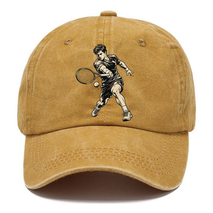 Tennis Running Forehand Global Sports Ink Figures Classic Cap – Golden Harvest