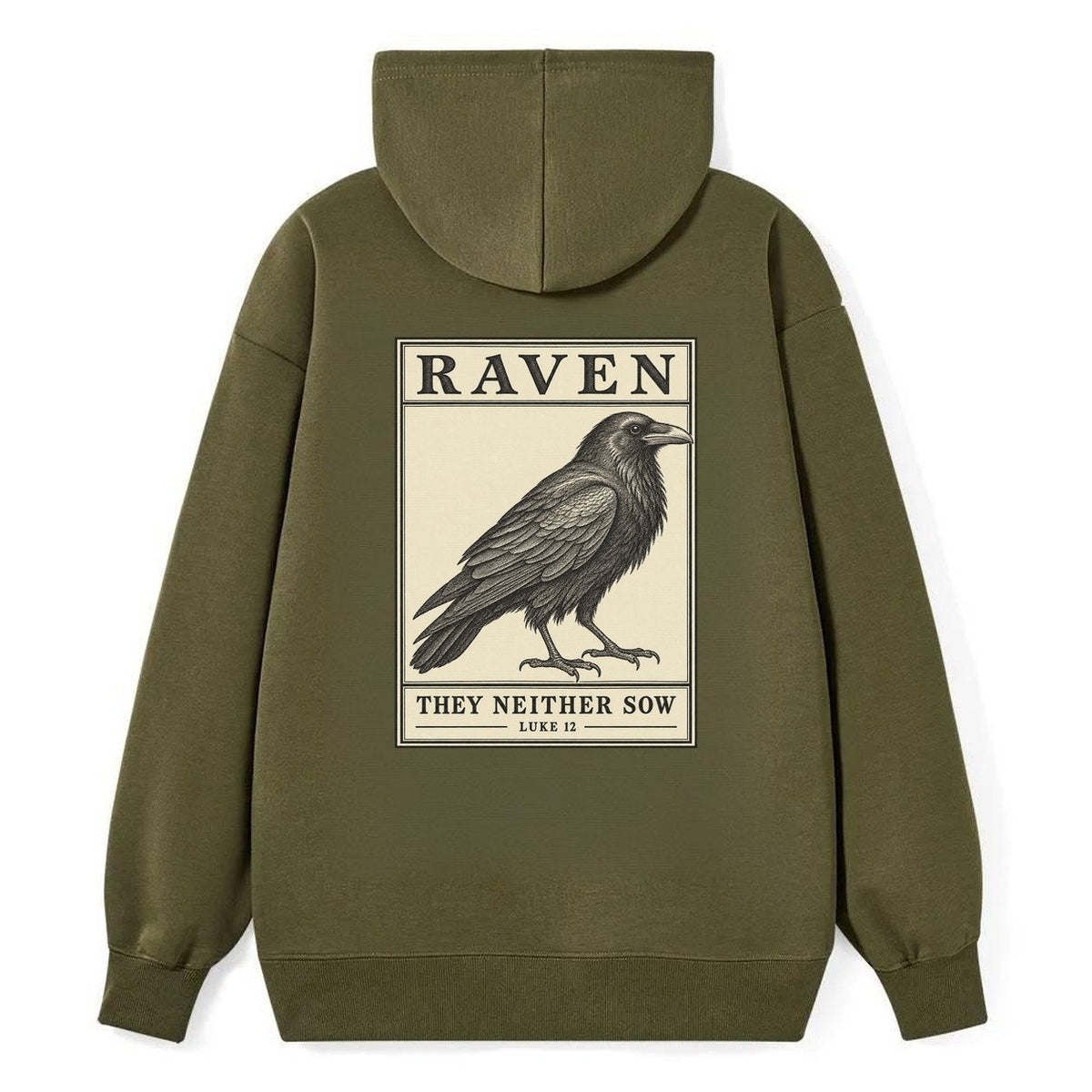 Raven Specimen Plate Creature Canticle Classic Pullover Hoodie – Armygreen