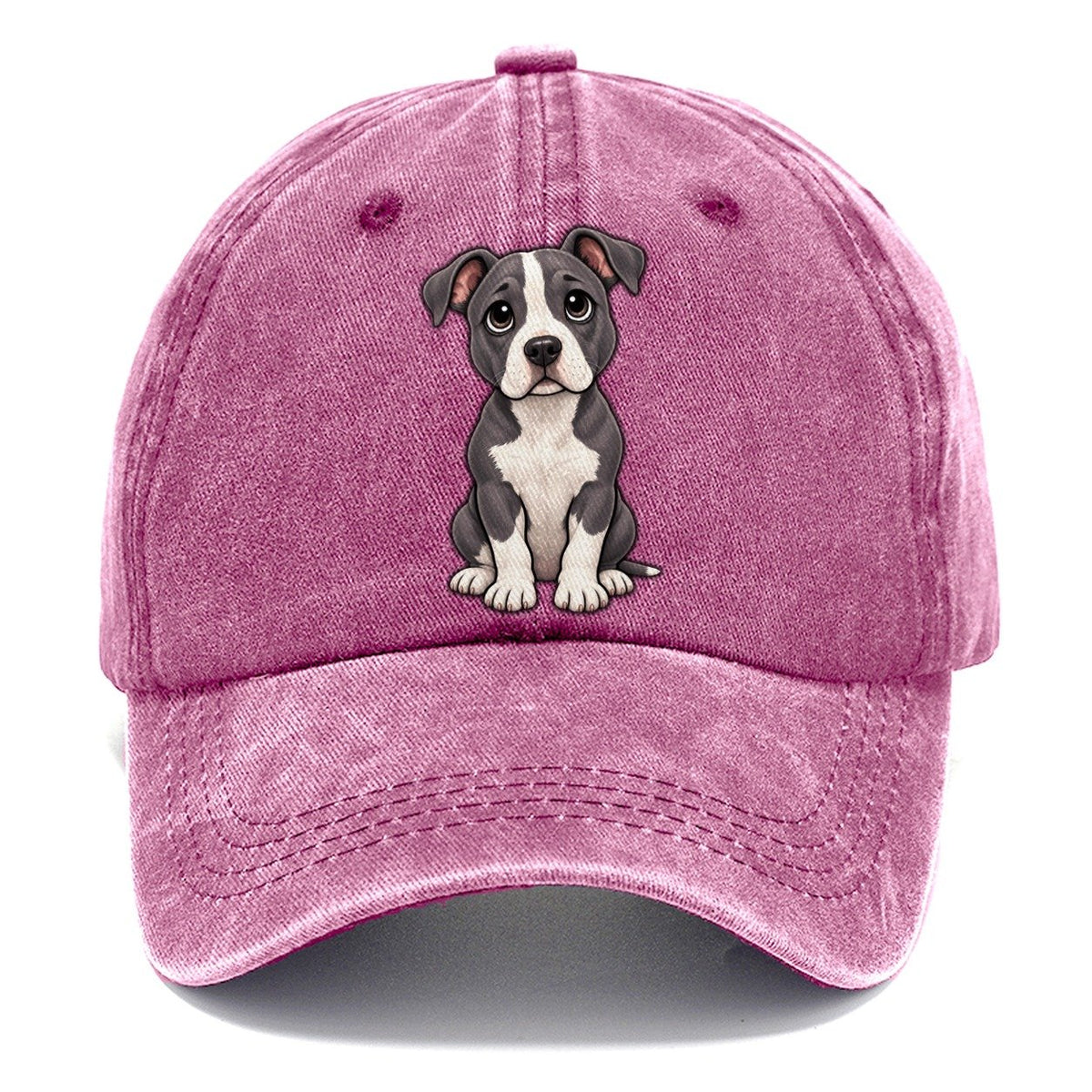 American Staffordshire Terrier Sitting Sweetheart Classic Cap – Dusty Rose