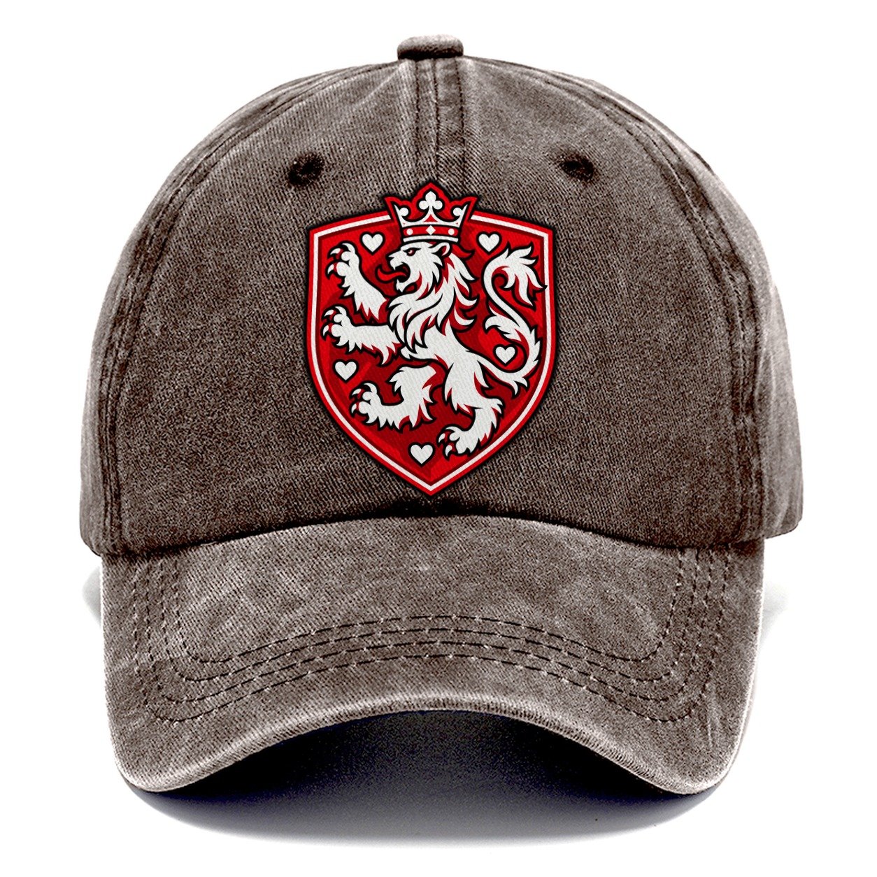 Denmark Minimal Emblem Country Logos Classic Cap – Brown