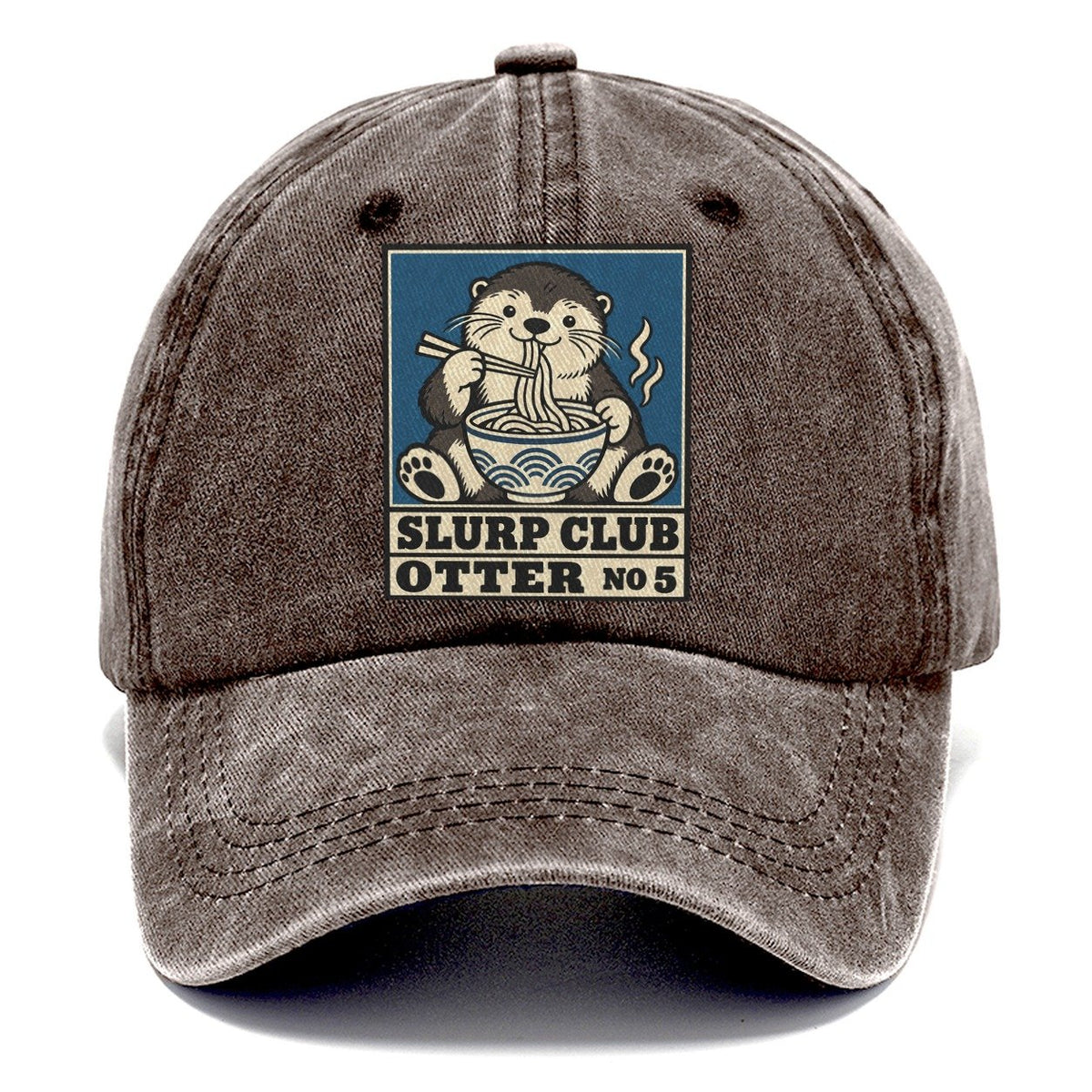 Otter Udon Slurp Club Classic Cap – Brown