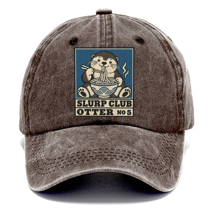 Otter Udon Slurp Club Classic Cap – Brown
