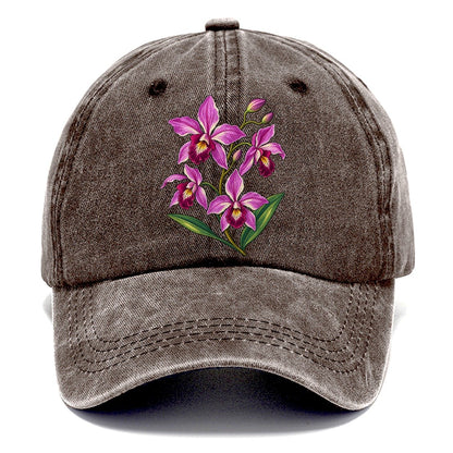 Queensland Cooktown Orchid Australia Cultural Icons Classic Cap – Brown