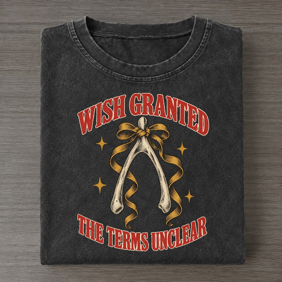 The Terms Unclear Unhinged Affirmations Vintage T-shirt – Black