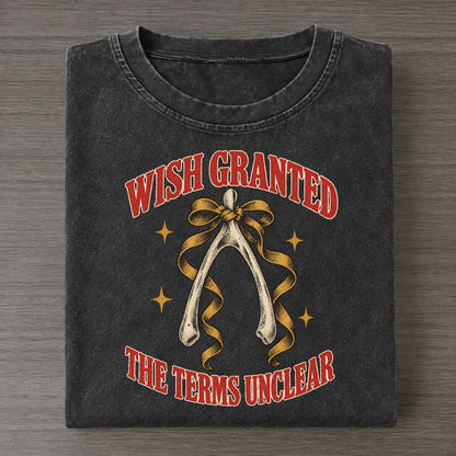 The Terms Unclear Unhinged Affirmations Vintage T-shirt – Black
