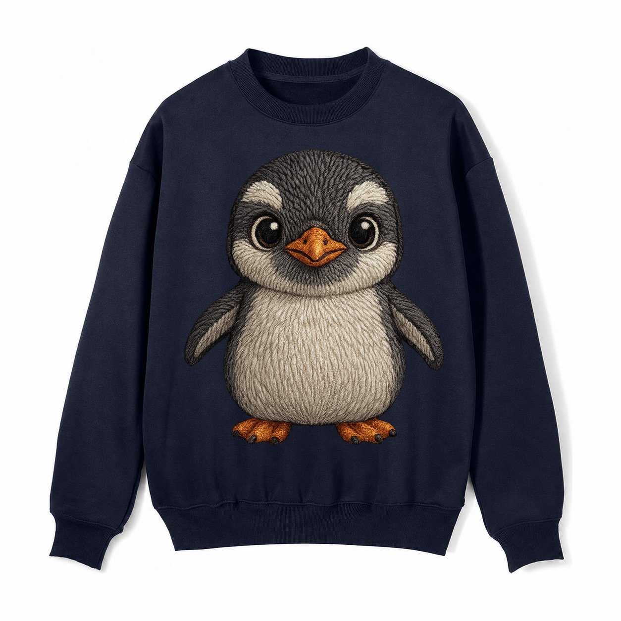 Baby Gentoo Penguin Fleece Sweatshirt – Navy Blue
